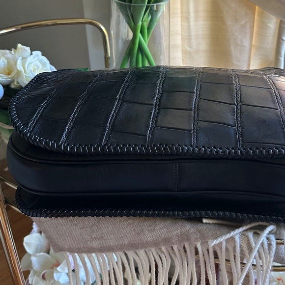 Vintage Salvatore Ferragamo Black Alligator Hobo Bag - Picture 5 of 15